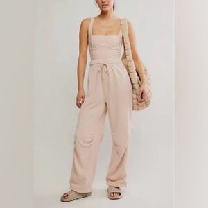 NWOT Free People FP Movement Inbound Onesie in Cashmere Size: Small